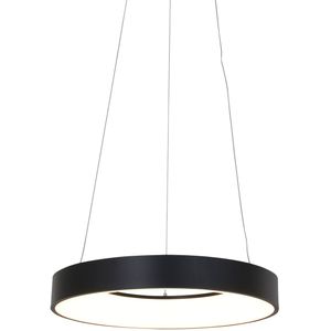 Steinhauer Design hanglamp - glas design led l: 45cm voor binnen woonkamer eetkamer zwart