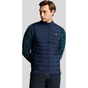 Lyle & Scott - Hybride Gewatteerde Golf Gilet - Blauw - Polyester
