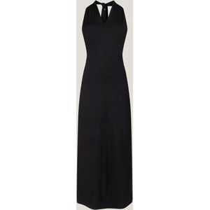 Jansen Amsterdam Fosco v546 jersey solid long dress black