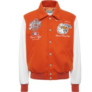 Philipp Plein - Bomber Duck - Jack - Oranje - Wol - Varsity-stijl
