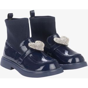 ADee Meisjes laarzen mary jane bts sock wellie dark navy