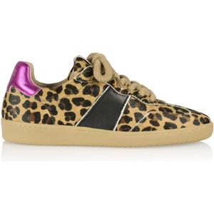 DWRS Label B11456-13 poona leopard combi black/fuchsia