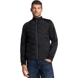 No Excess - Jacket Short Fit Sealed Knitted Mix - Zwart - Winterjas