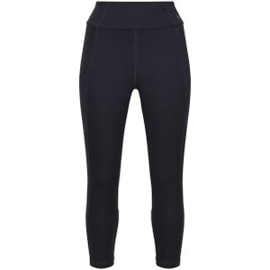 Regatta - Dames Holeen 3/4 Legging - Zwart - 92% Polyester, 8% Elastaan