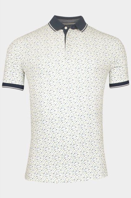 Baileys - Poloshirt - Groen - Katoen/Elastaan - Korte Mouw