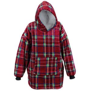 Unique Living - Manon - Hoodie - Rood - Oversized met Capuchon