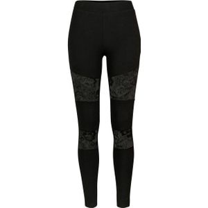 Urban Classics Dames legging met kanten detail