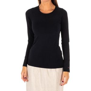 Tommy Hilfiger - Longsleeve Top - Zwart - Dames - Katoen