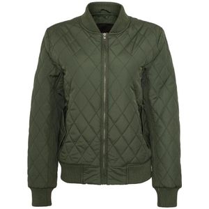 Urban Classics Dames diamond nylon gewatteerd jasje