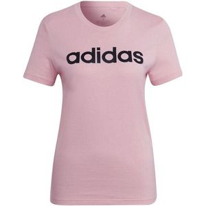 Adidas - Essentials Slim T-shirt - Katoen - Dames - Met Logo