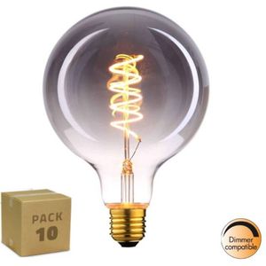 Highlight 10 pack kristalglas filament lamp smoke – dimbaar