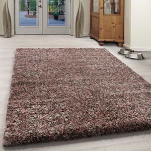 Muratap Rainbow soft shaggy hoogpolig vloerkleed beige / 80x250 cm