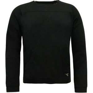 Diadora - Crew Neck Sweatshirt - Zwart - Trui voor Vrouwen