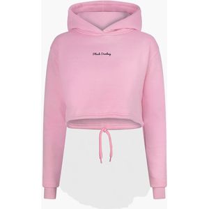 Black Donkey Daily crop hoodie i pink