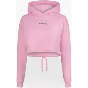 Black Donkey Daily crop hoodie i pink
