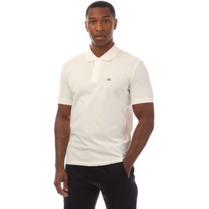C.p. Company - 18Cmpl 065A 005263W - Poloshirt - Wit - Korte Mouwen - Stretch Piquet