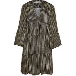 Jurk - Geplooide Naden - Viscose - A-lijnmodel