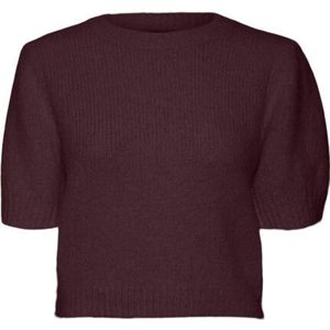 Pullover - Gebreid - O-hals - Korte Mouwen - Regular Fit