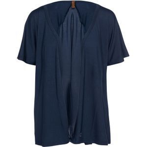 Conquista - Open Vest - Marine - Korte Mouwen