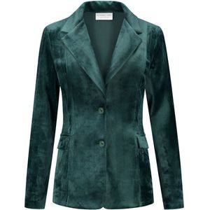 Helena Hart 7425uni blazer velour midi uni green