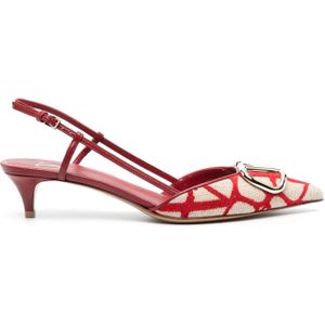 Valentino Garavani - Rode Leren Pumps - Dames - Puntige Neus
