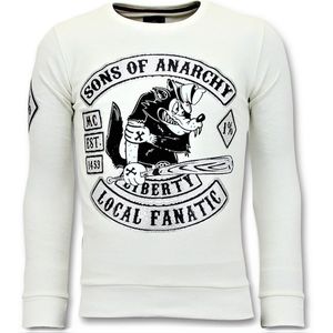 Local Fanatic Rhinestones sweater sons of anarchy trui