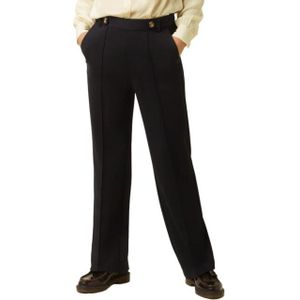 King Louie - Garbo Pintuck Pants - Zwart - Chino Broek