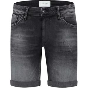 Pure Path The steve skinny fit shorts denim dark grey