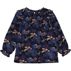 Levv Meisjes blouse birgit aop donker bloemen