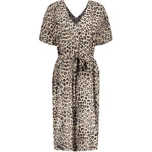 Geisha 47376-70 999 dress leopard black sand off white