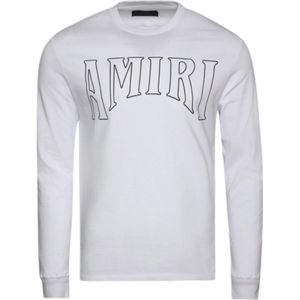 Amiri - Sun Logo - T-shirt - Wit - Lange Mouwen