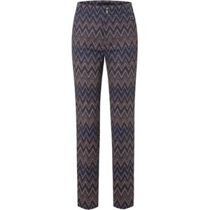 MAC Cora 191g stretch pants blue zigzag