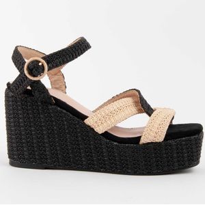 Montevita - Salia11 - Sandalen - Zwart - Sleehak