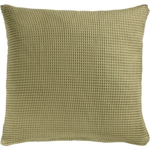 Heckett & Lane Kussensloop wafel pillowcase olive green 50 x 50 cm