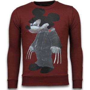 Local Fanatic Bad mouse rhinestone sweater