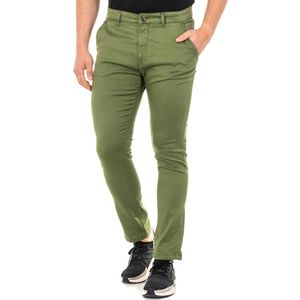 La Martina - Groene Broek met Knoop- en Ritssluiting - Heren - Katoen