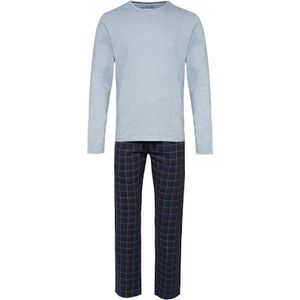 Phil & Co Lange heren winter pyjama set katoen geruit