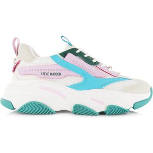 Steve Madden Possession-e pink turquoise lage sneakers dames