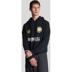 Lyle & Scott - FC Graphic Pullover Hoodie - Donker Marineblauw - Sweater