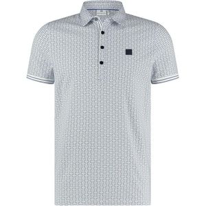 Blue Industry Grafische stretch polo