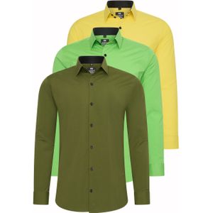 Set van 3 zakelijke overhemden