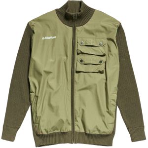 G Star Raw - Vest - Heren - Geweven Stof - Kraag met Ritssluiting