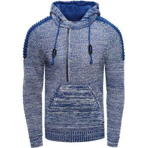 Rusty Neal - Hoodie - Grof Gebreid - Casual Pasvorm - Met 1/2 Rits