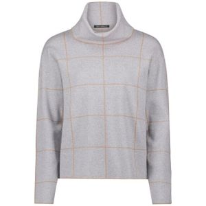 Betty Barclay - Geruite Casual Gebreide Trui - Grijs - Dames