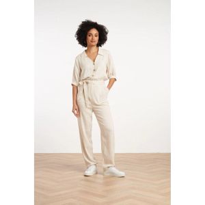 Smashed Lemon - 25313 - Jumpsuit - Zandkleur - Dames