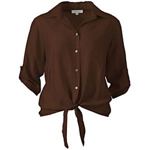 Enjoy - Blouse 503105 - D.bruin - Blouse