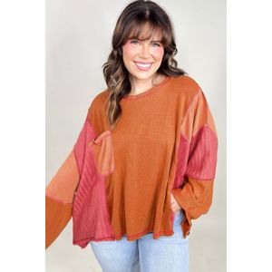 Kleurblok Thermo Topp Relaxed Fit