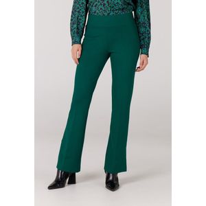 Jansen Amsterdam Lecia bootcut pantalon met split green