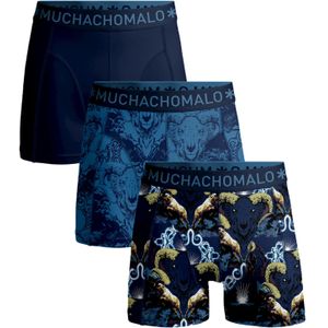 Muchachomalo Jongens 3-pack boxershorts print/effen