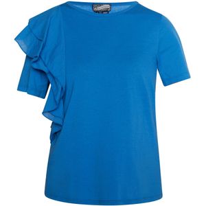 Dreimaster - T-shirt - Blauw - Dames - Katoen